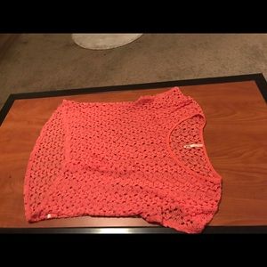 Pink Knitted Crop Top